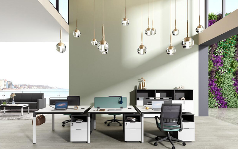 格林系列 - 绿色环保胶板职员桌 格林系列 - 绿色环保胶板职员桌