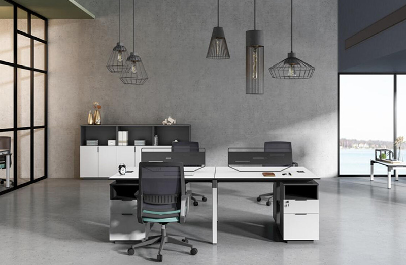 格林系列 - 绿色环保胶板职员桌 格林系列 - 绿色环保胶板职员桌