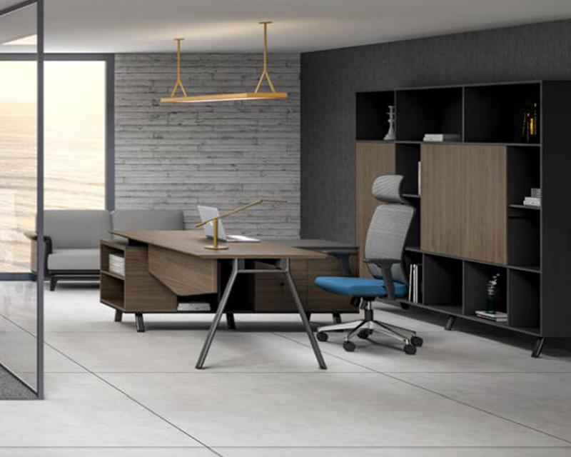 莫兰迪系列 - 时尚美观总监经理胶板办公桌 莫兰迪系列 - 时尚美观总监经理胶板办公桌