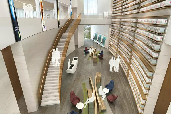 草莓视频污片展示家具案例丨杭州建德图书馆家具工程配套：以空间为载舟，寻找阅览之境