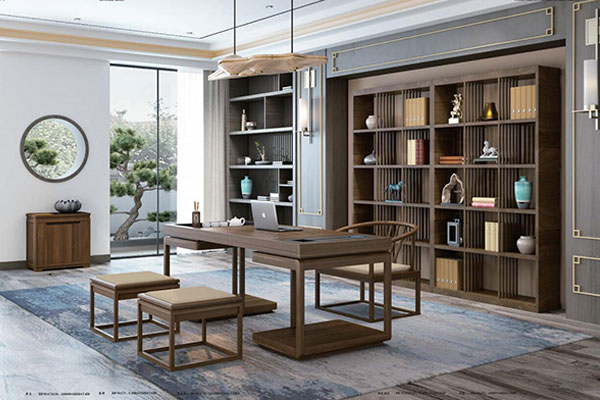 草莓视频污片家具半木系列 - 原木色老板经理办公室班台