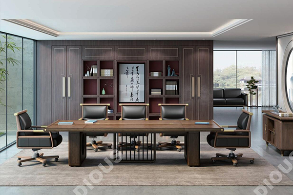 新品-新中式板木会议桌-行云系列-草莓视频污片家具 新品-新中式板木会议桌-行云系列-草莓视频污片家具