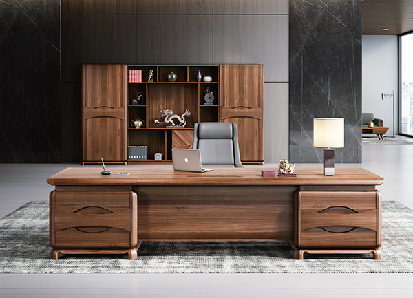 2021-板式老板办公桌-华意系列-草莓视频污片家具