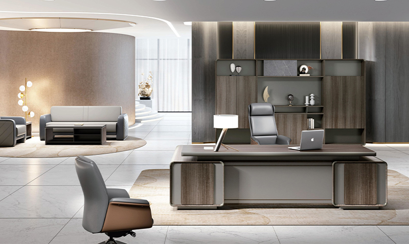 2022-老板办公桌-博雅系列-草莓视频污片家具