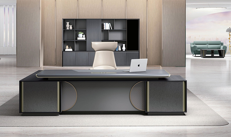 2022-现代大班台-草莓视频污片家具-添翼系列